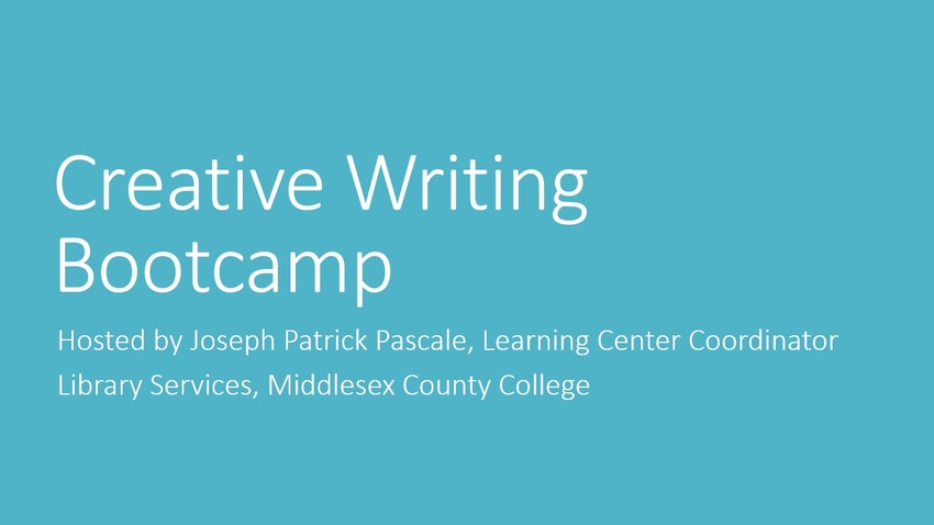 Creative Writing Bootcamp